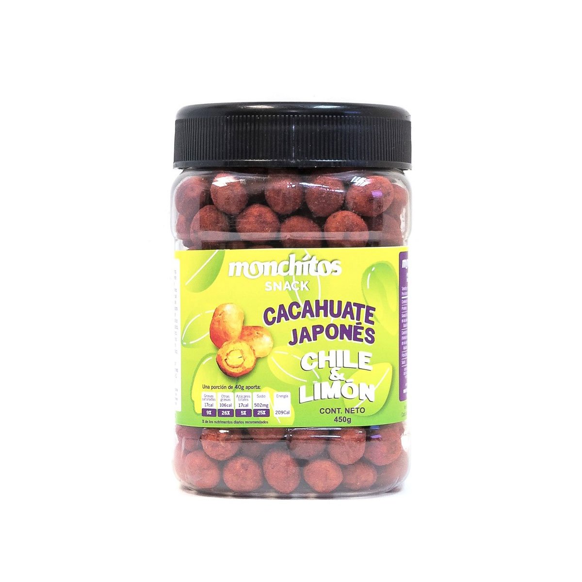Cacahuate Japones Chile Limón 450 Grs