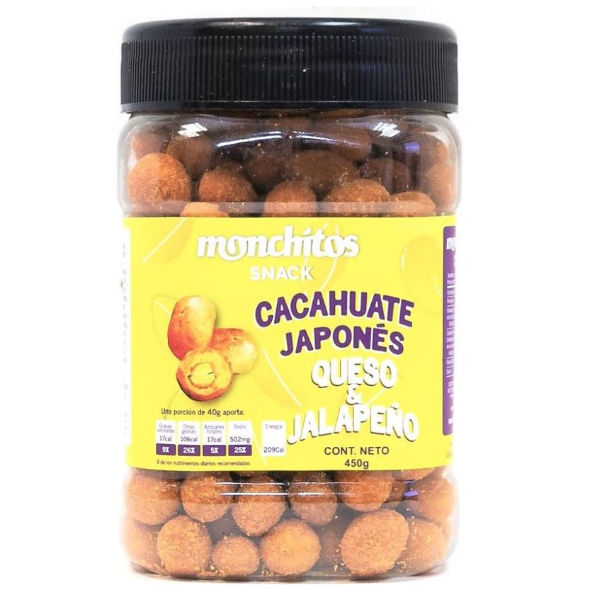 Cacahuate Japones Queso Jalapeño 450 Grs