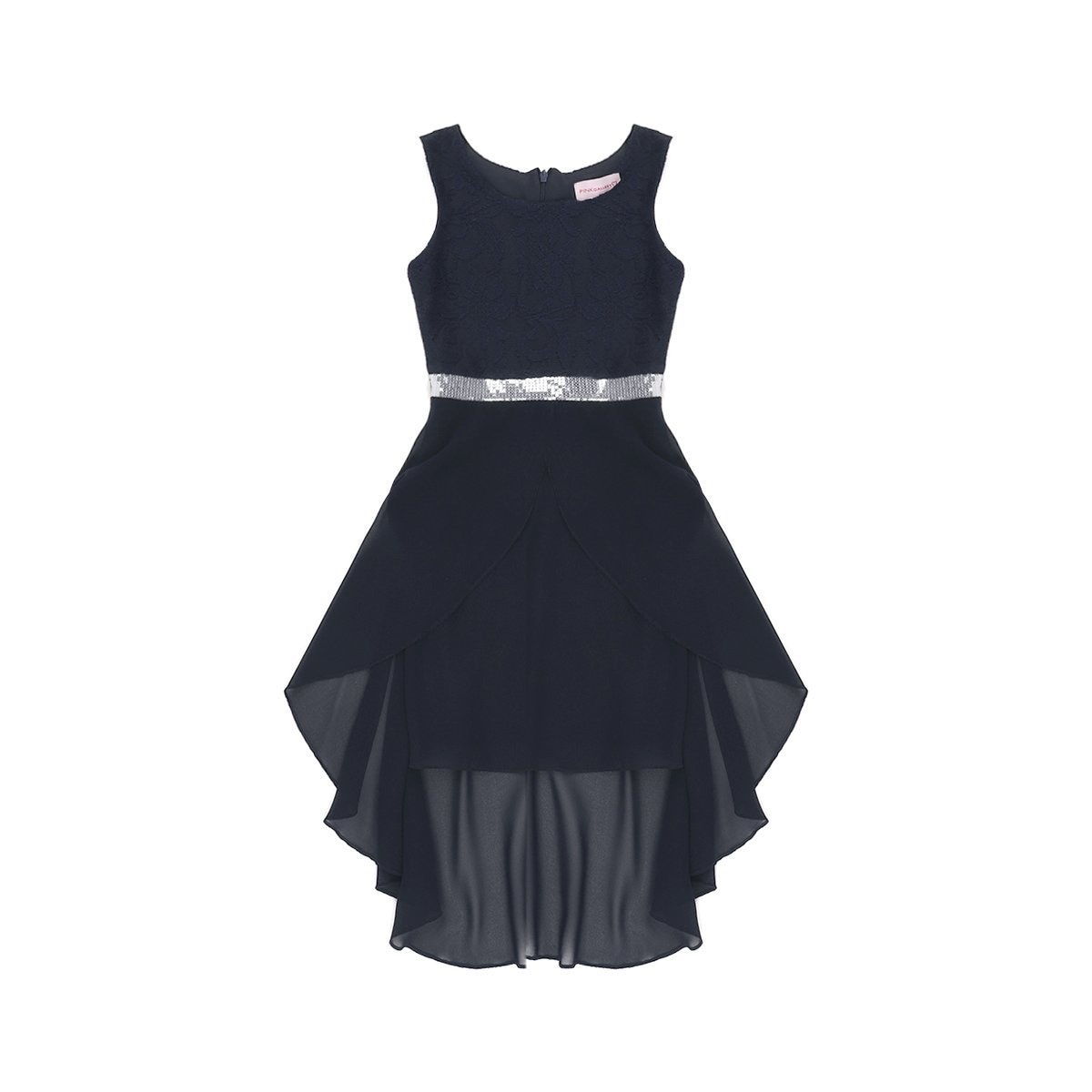Vestido Azul Obscuro para Ni&ntilde;a Pink Gallery Modelo S-535A