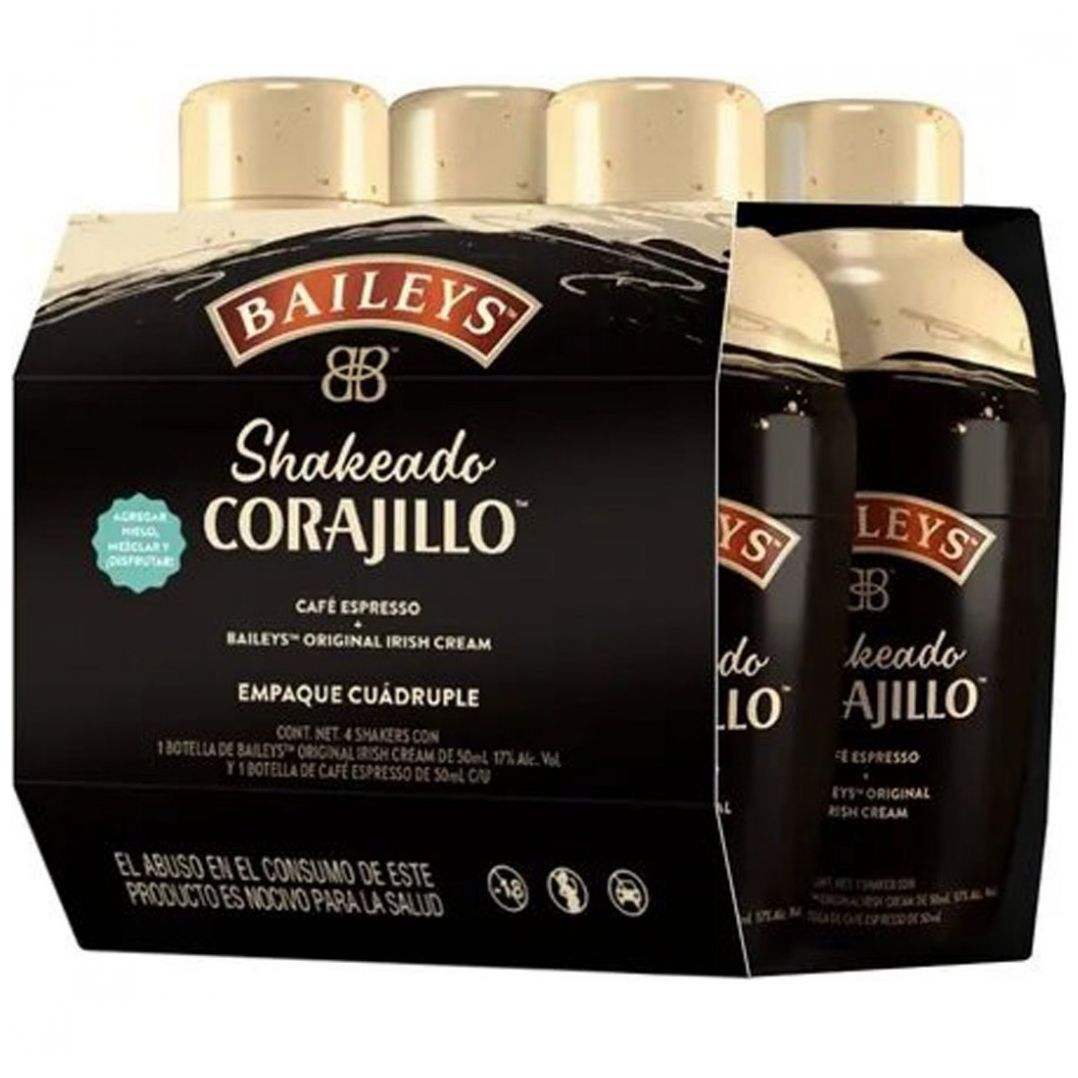 Corajillo Baileys Shaker 4 Pack Autentico Corajillo