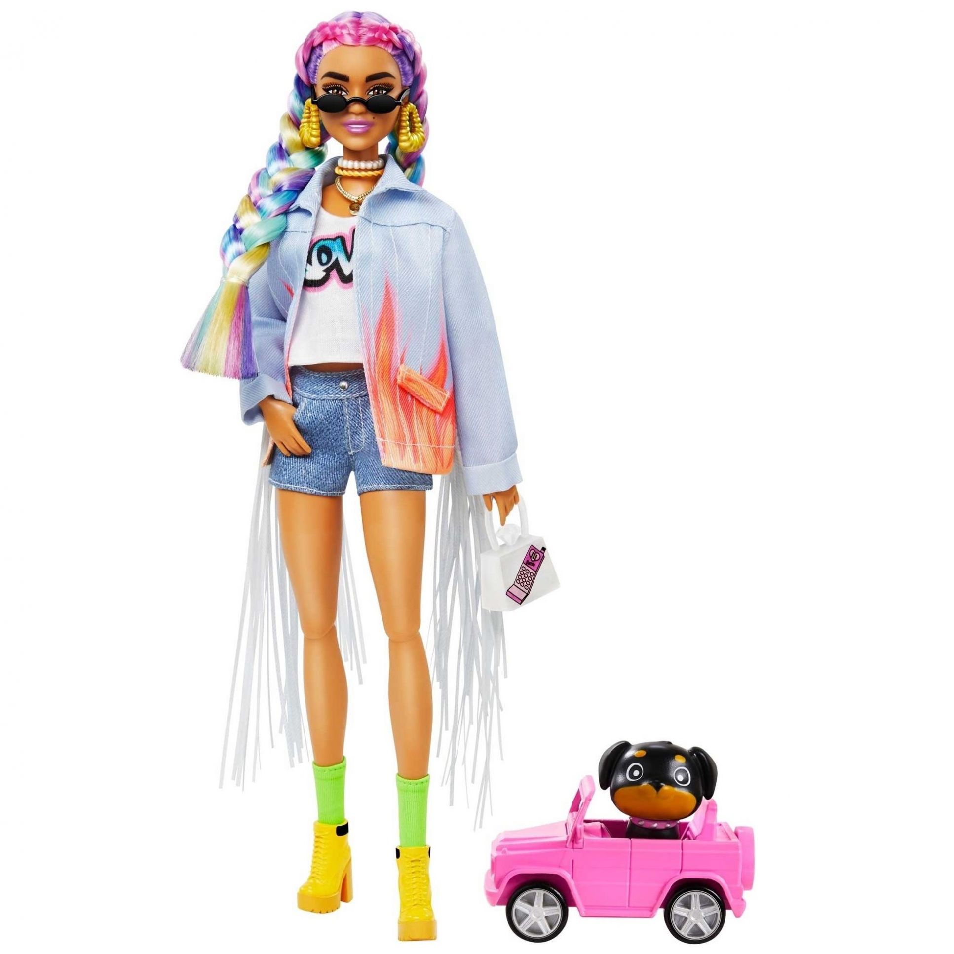 Barbie Fashionista Trenzas de Arcoiris