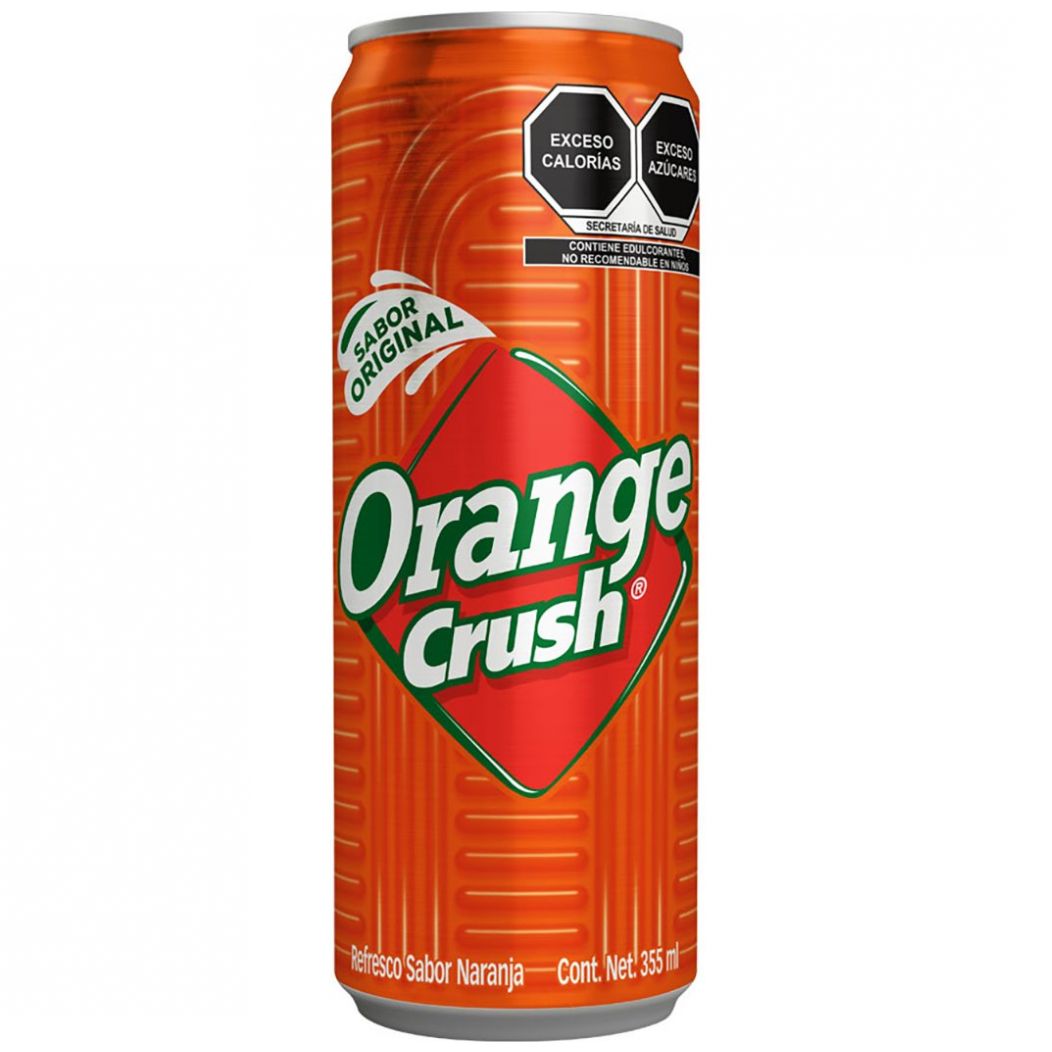 Refresco Orange Crush Lata Sleek 355 Ml