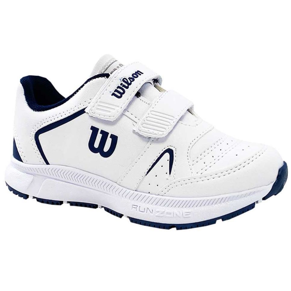 Tenis Escolar con Velcro 17-21 Blanco Wilson para Niño