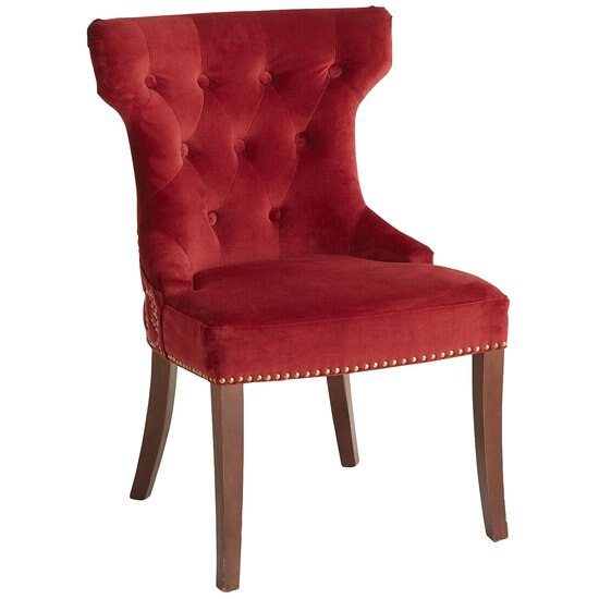 Silla Hourglass Velvet Red Pier 1 Imports