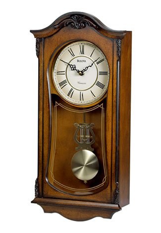 Reloj Bulova de Pared, Madera Sólida
