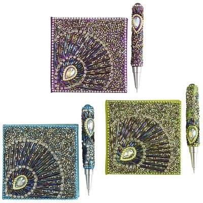 Libreta con Bolígrafo Peacock Pier 1 Imports