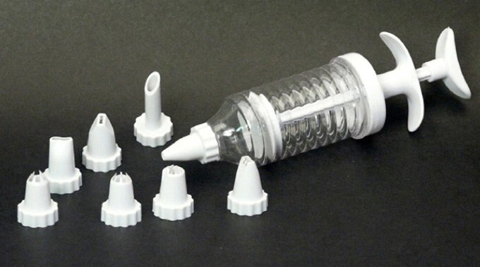 Jeringa para Glacear con 8 Figuras Diferentes