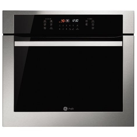Horno de Empotre Ge Profile 80Cm Vidrio Negro
