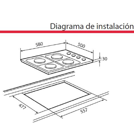 Paquete de Parrilla 60 Cms. y Campana 60 Cms Teka