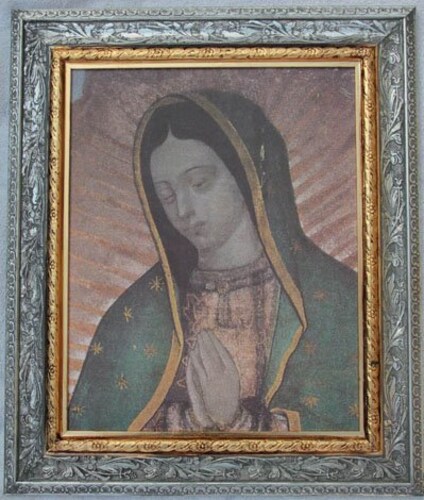 Virgen de Guadalupe Busto Mediano Marco Pino Oro Y