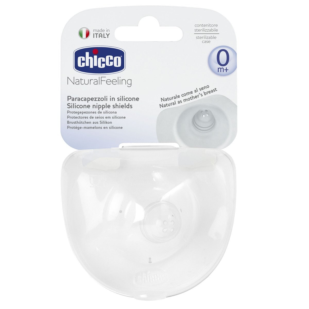 Protector Grande de Silicón Chicco, para Pezón (2 Pzas)