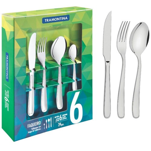 Set de 24 Cubiertos Maresias Tramontina