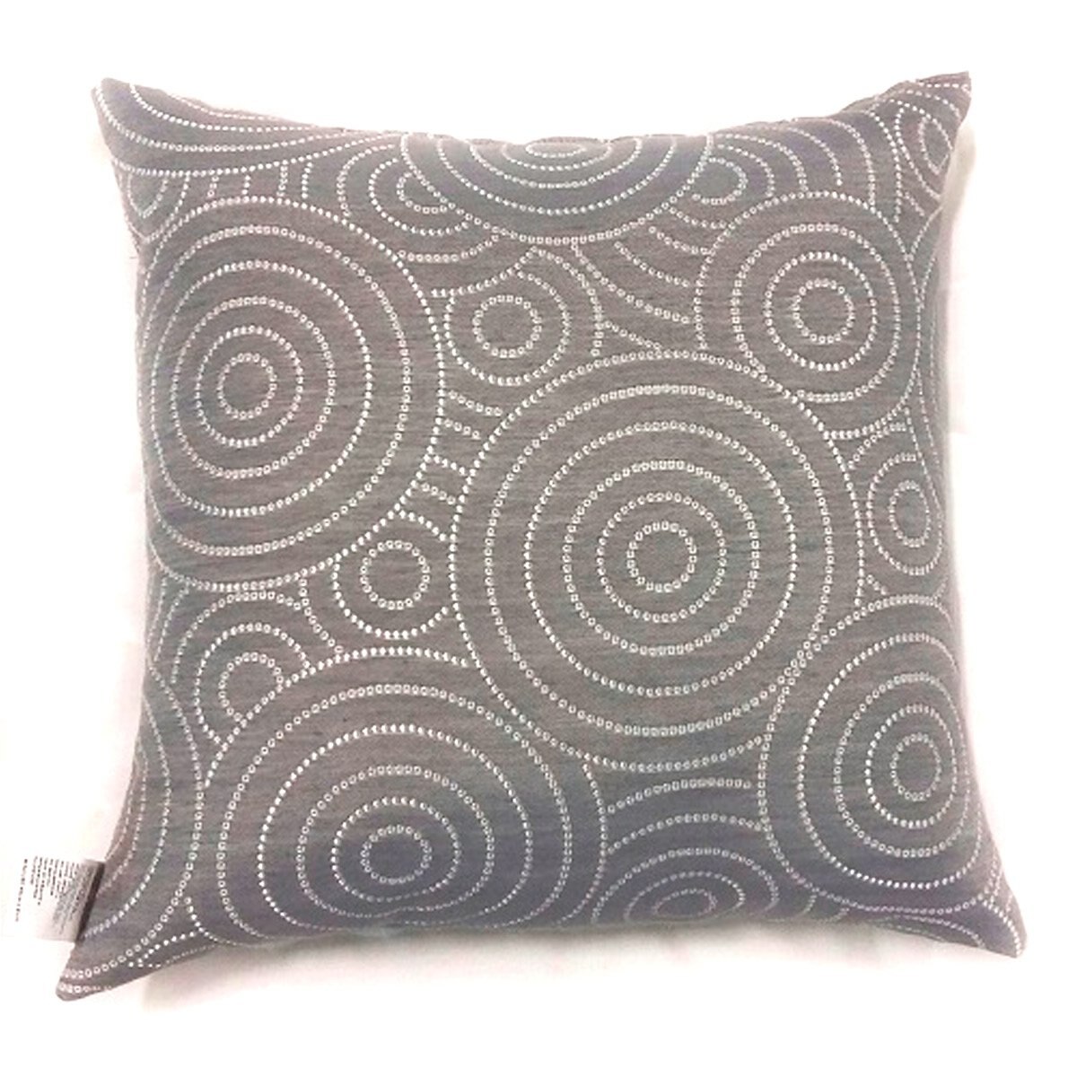 Home Nature Cojin Decorativo Circulos Plata