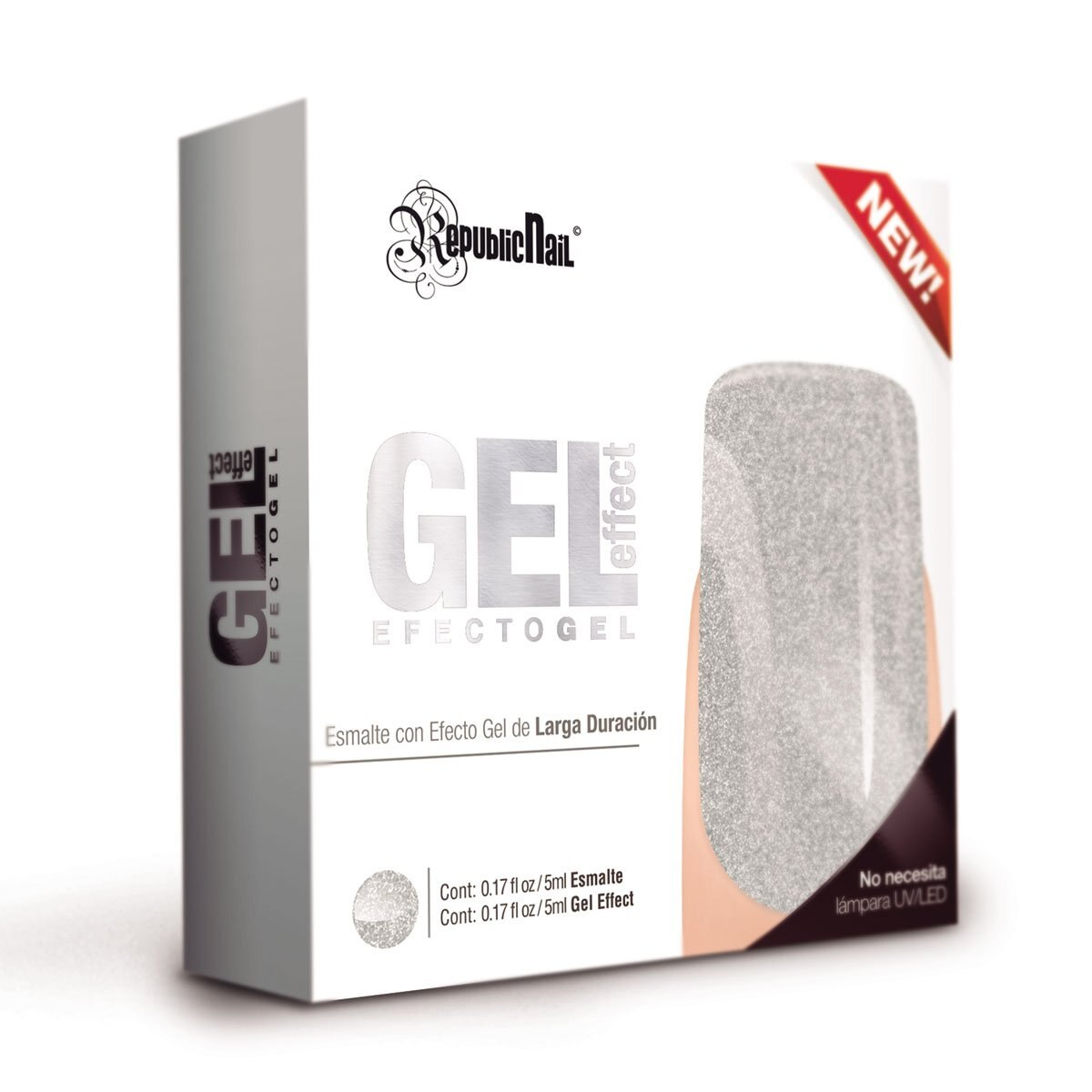 Gel Effect Español Silver Rock Republic Nail