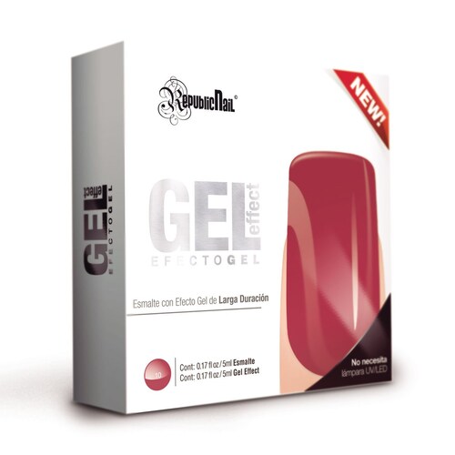 Gel Effect Español Real Red Republic Nail