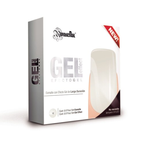 Gel Effect Español French White Republic Nail