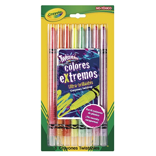 8 Crayones Twistables ® Extremos Nuevos