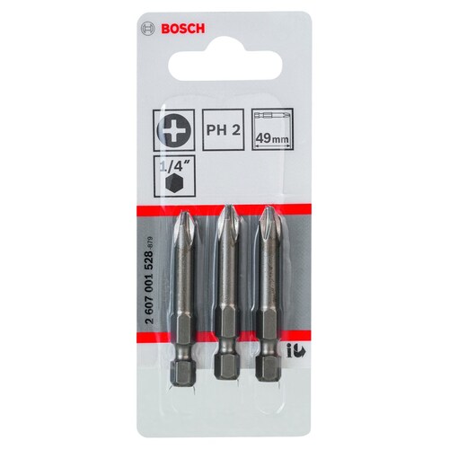 Juego 3 Puntas Phillips 2 X 2" Bosch