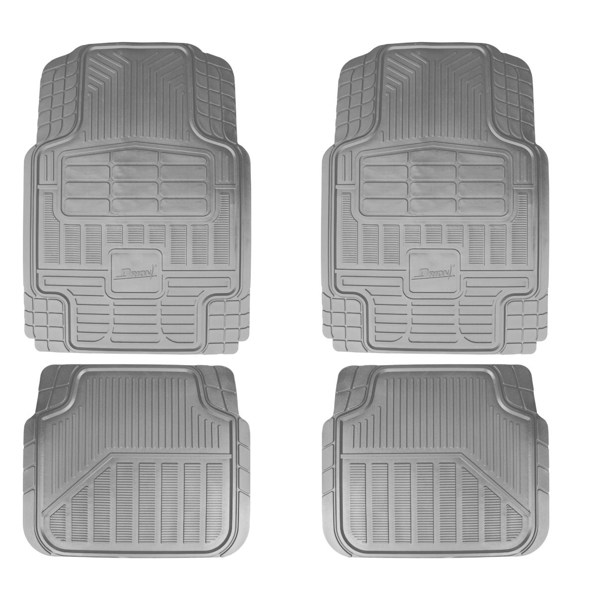 Juego de Tapetes Gris Orion 4 Pzas - Universal