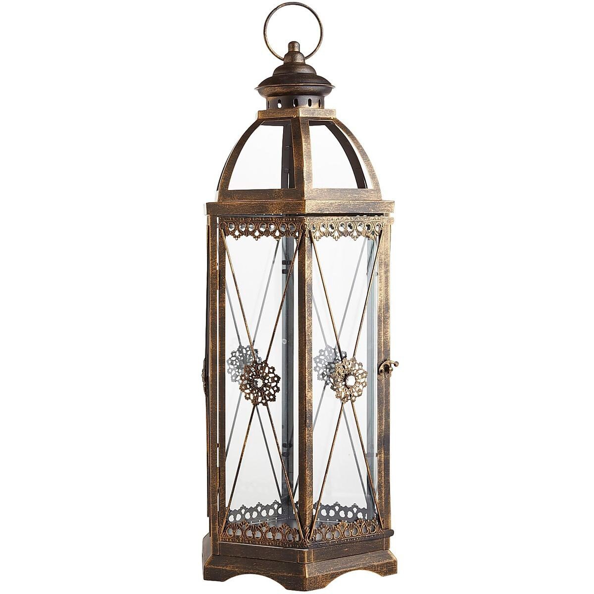 Linterna Jeweled Hexagon Black Pier 1 Imports - Extra Grande