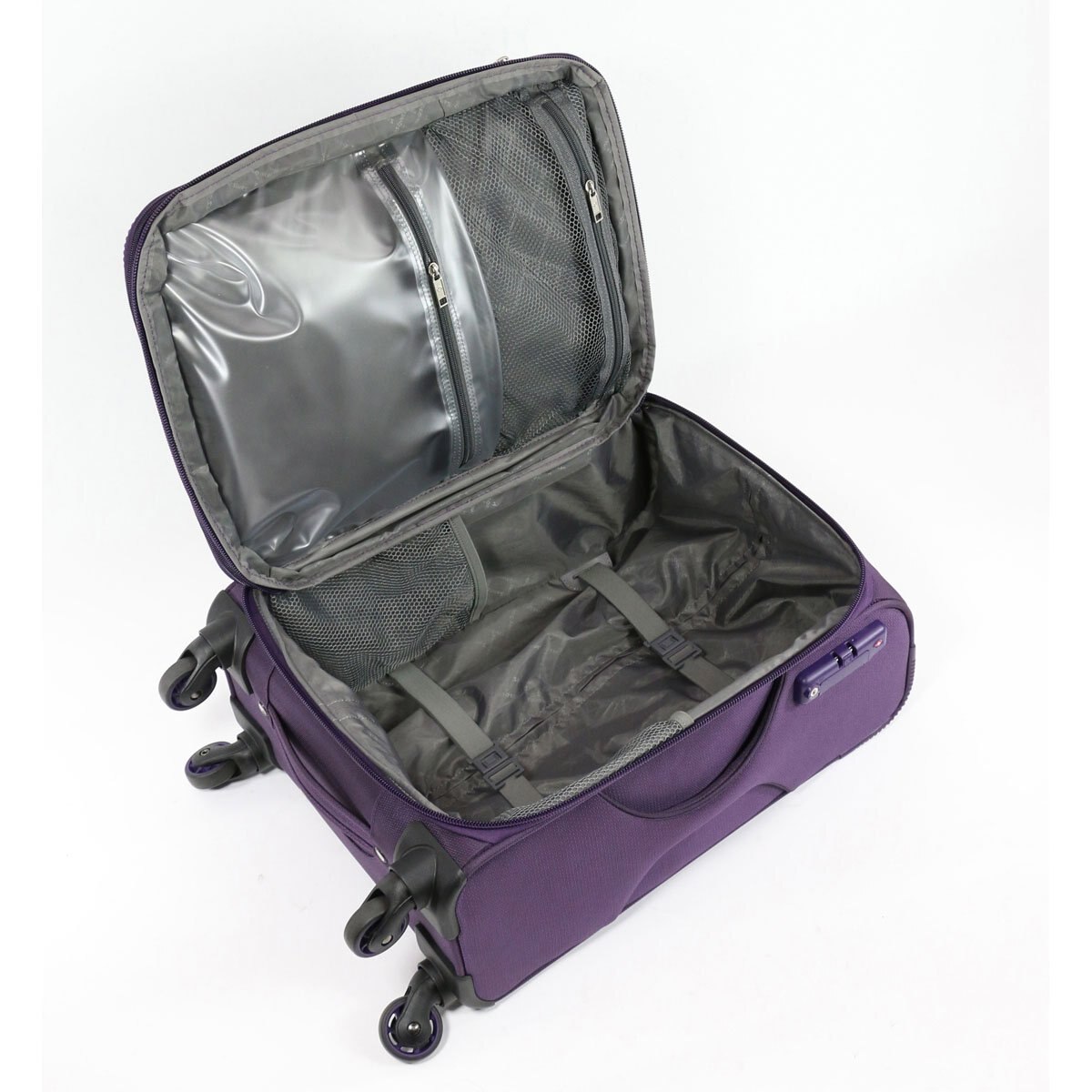 Maleta Vertical 24 Spinner Exp Dakar Lite Morado