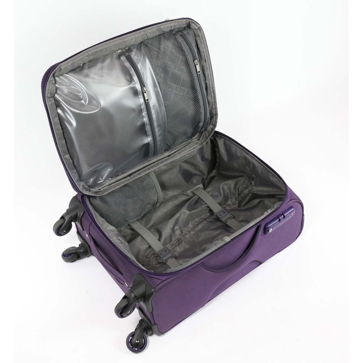 Maleta Individual Vertical 28 Spinner Exp Dakar Lite Morado