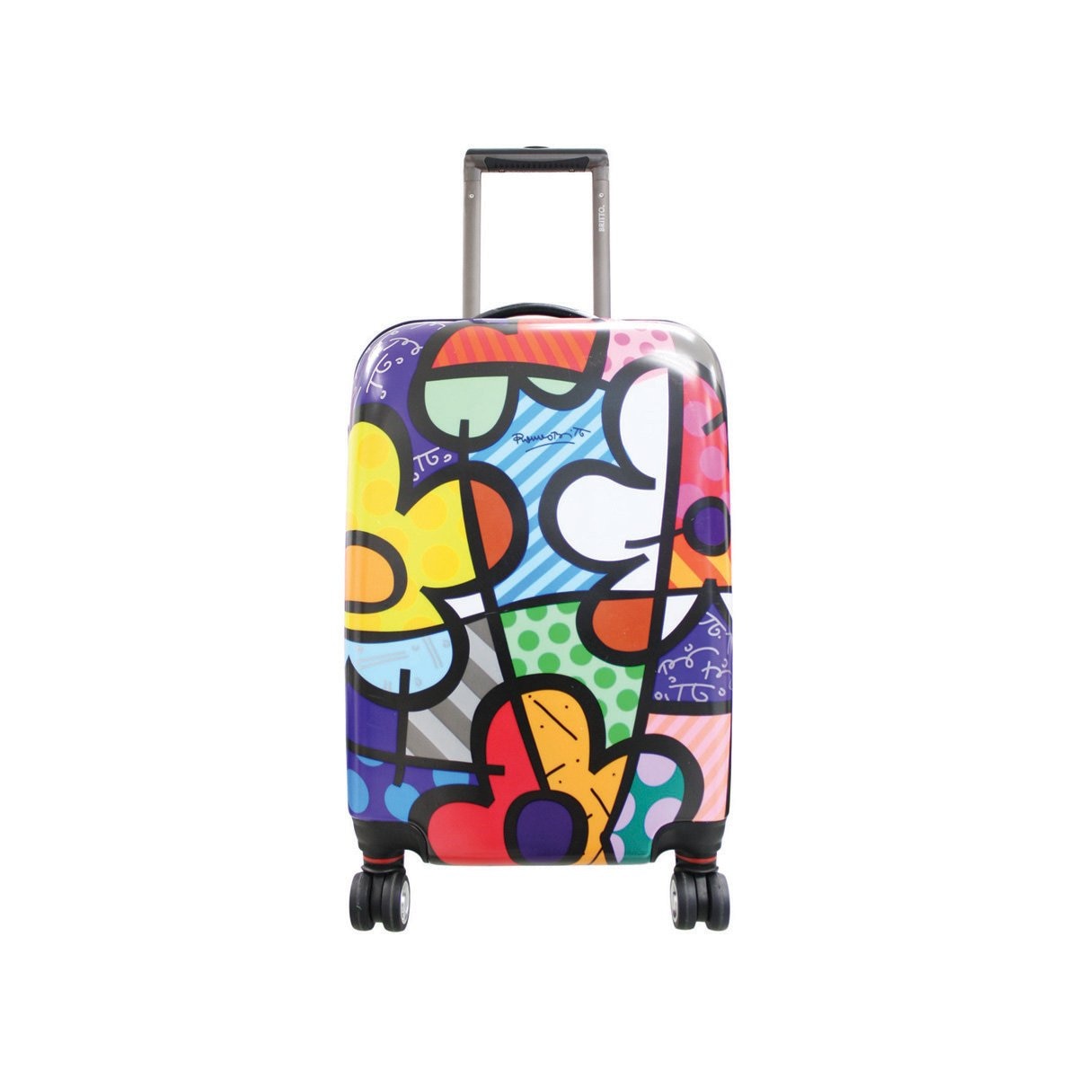 Maleta Vertical Spinner 20 Flores Romero Britto