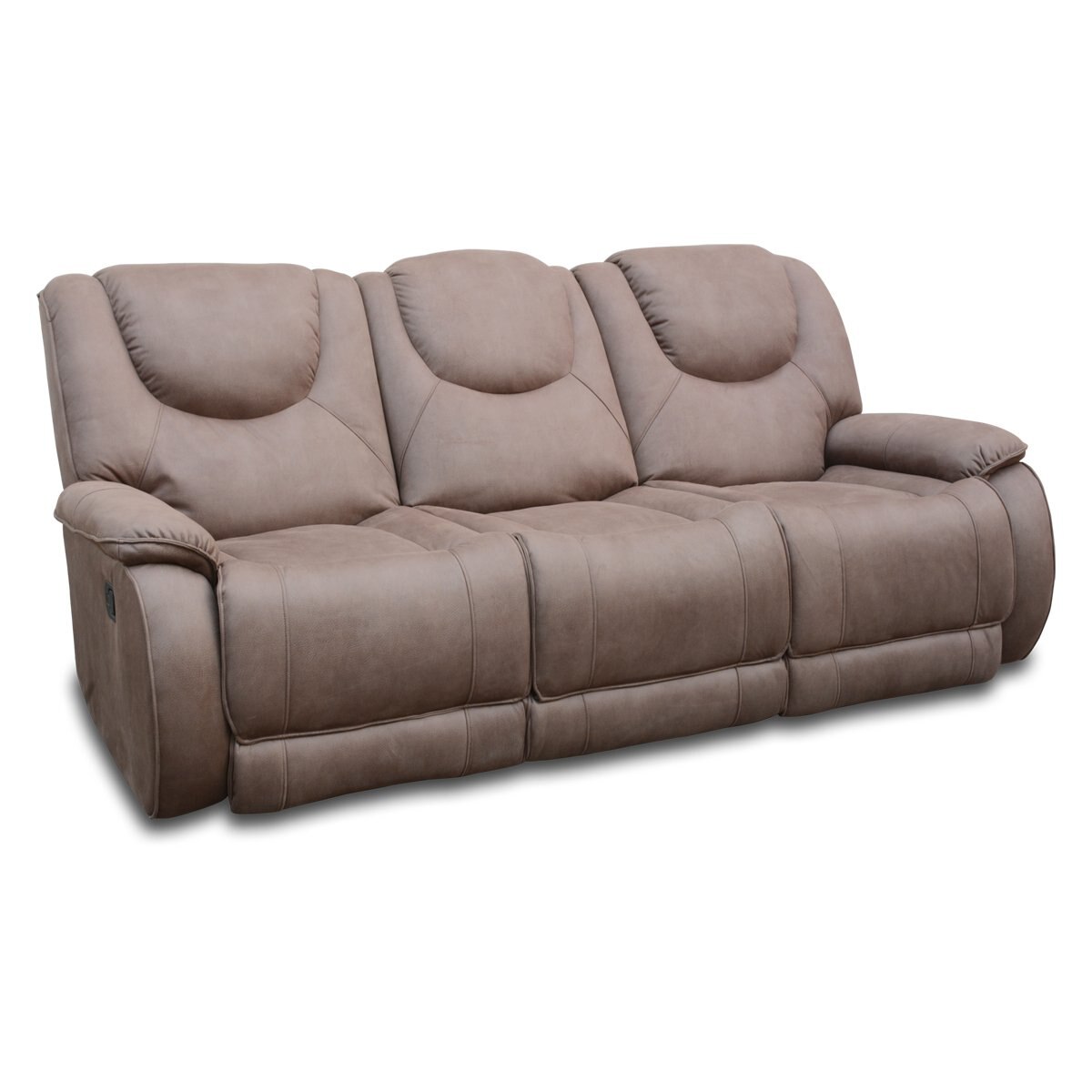 Reclinable Triple Houston Nubuck Café