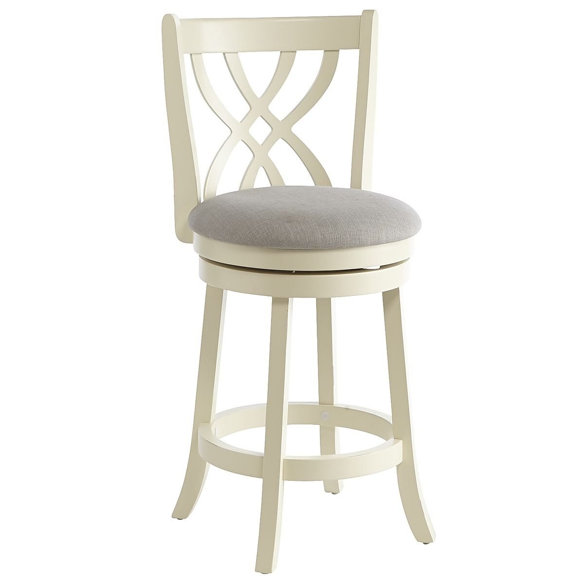 Banco para Barra Holbrook White Swivel Pier 1 Imports