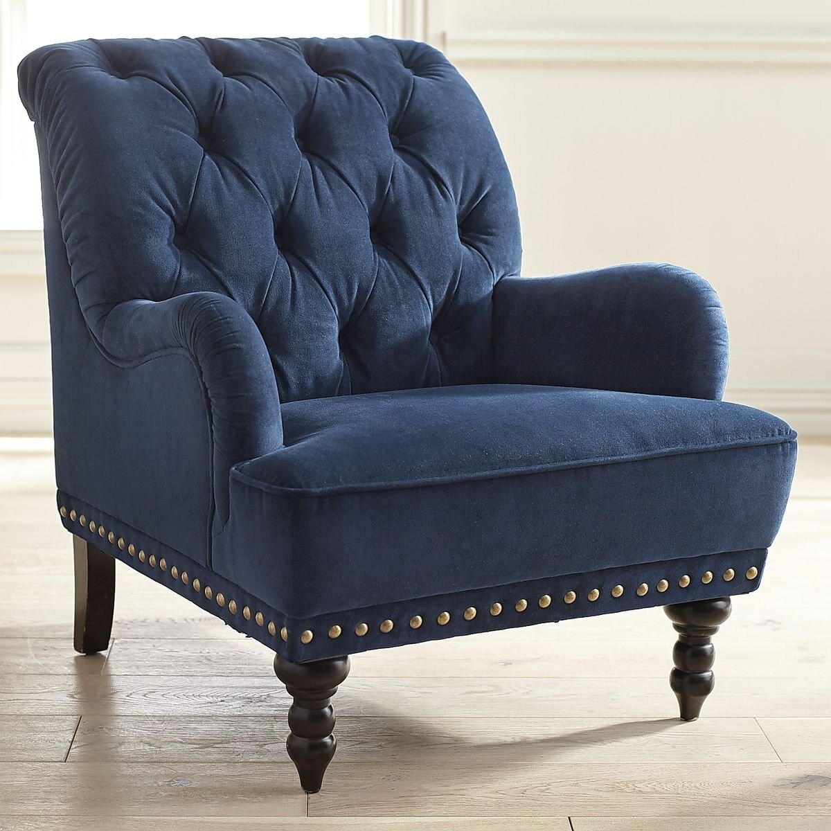 Sillón Chas Navy Velvet Pier 1 Imports