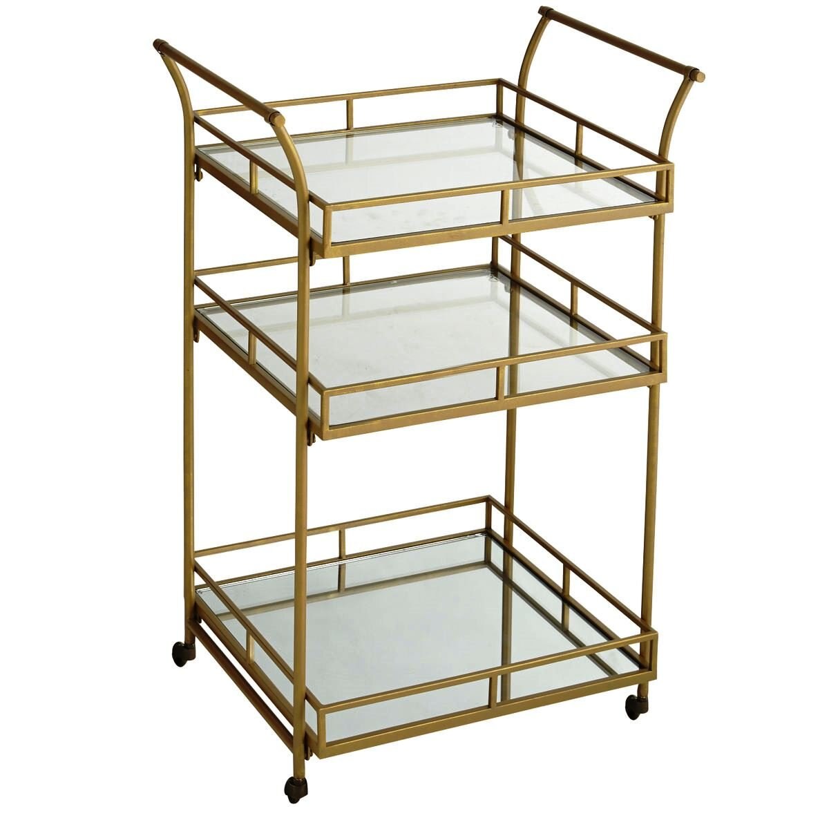Carrito para Bar Gold Square Pier 1 Imports