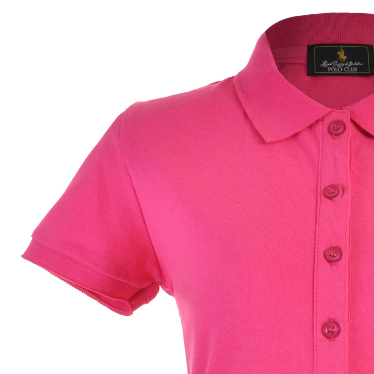 playera polo rosa