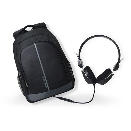 Bundle Mochila Portalaptop 15" Essentials + Audífonos Perfect Choice