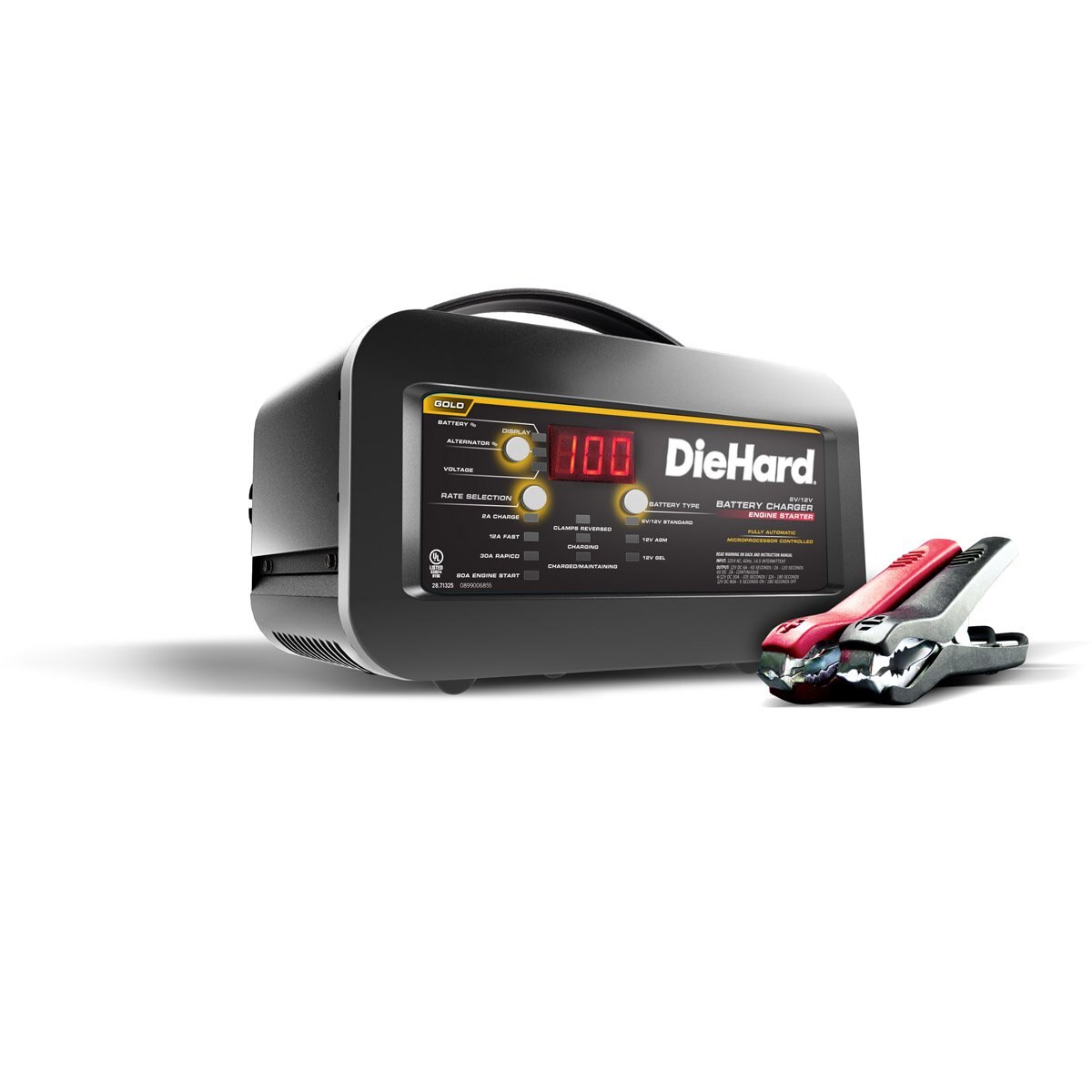 Cargador Arrancador Diehard Gold 71325 de 80Amps.