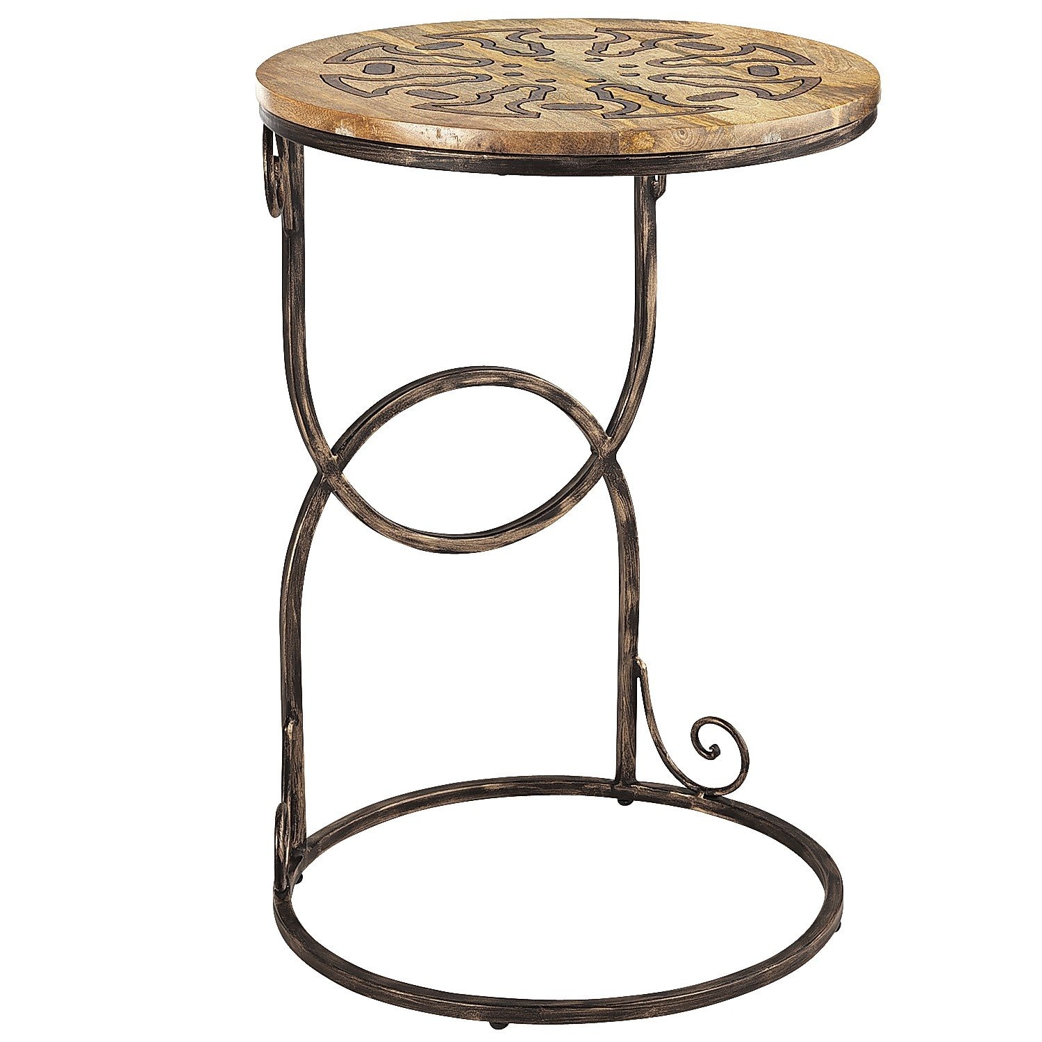 Mesa Ocasional Wood Inlay Pier 1 Imports