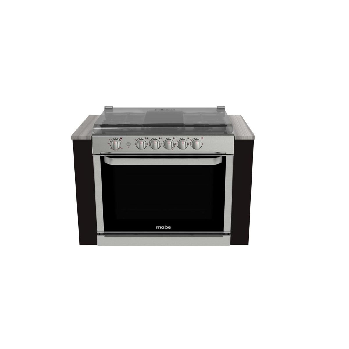 Estufa de Empotre Mabe 80Cm Inox / Negro