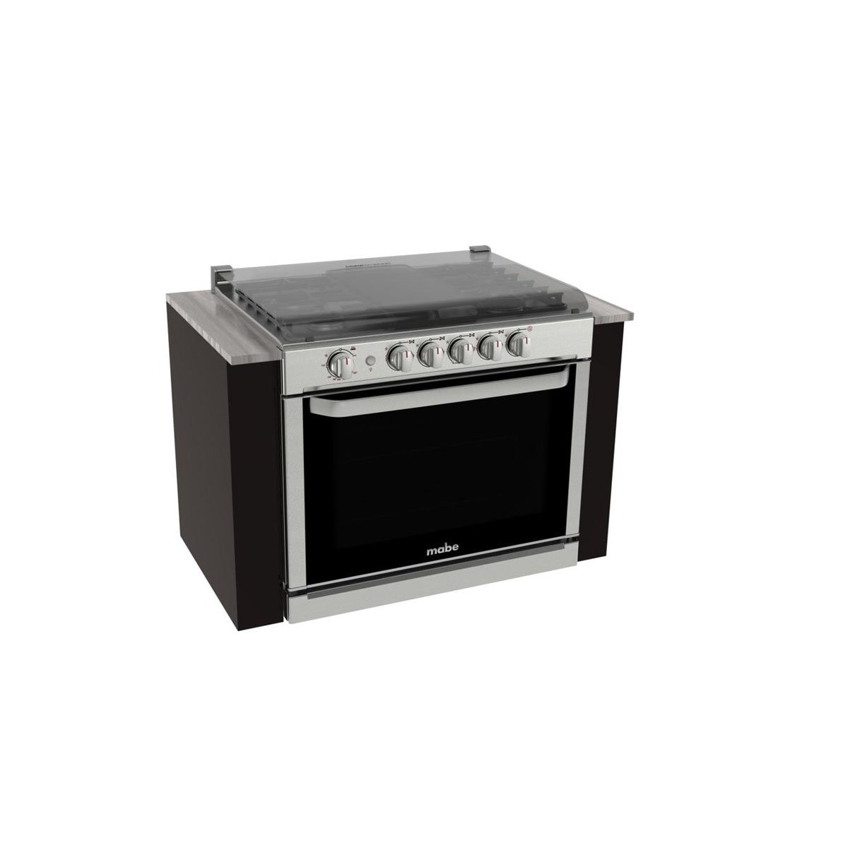 Estufa de Empotre Mabe 80Cm Inox / Negro