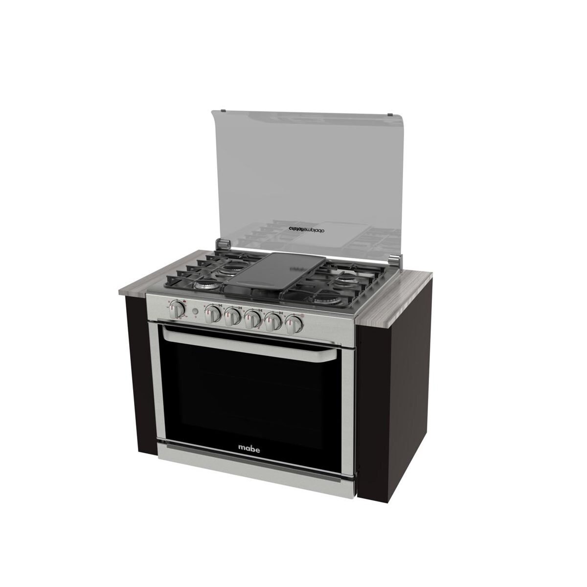 Estufa de Empotre Mabe 80Cm Inox / Negro