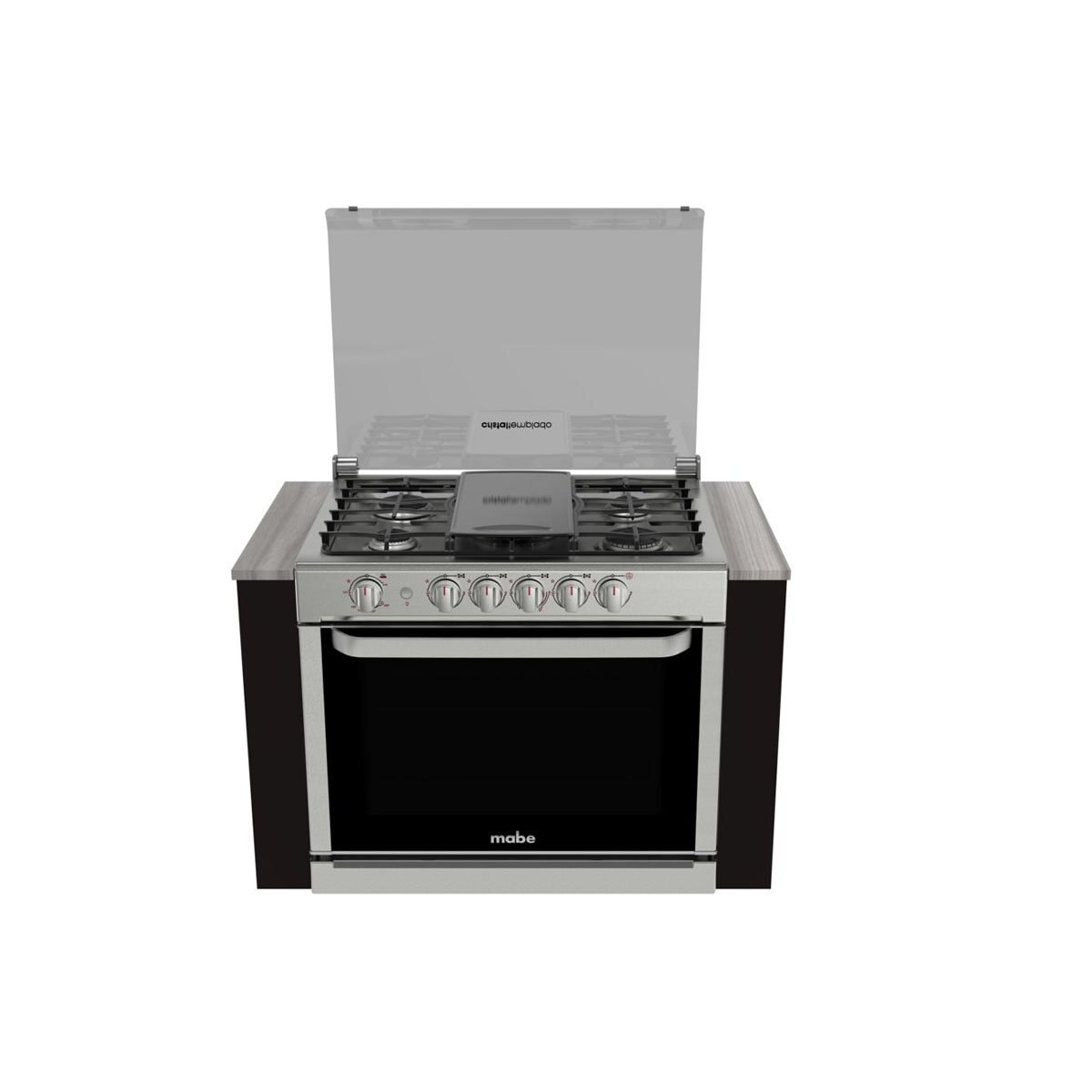 Estufa de Empotre Mabe 80Cm Inox / Negro