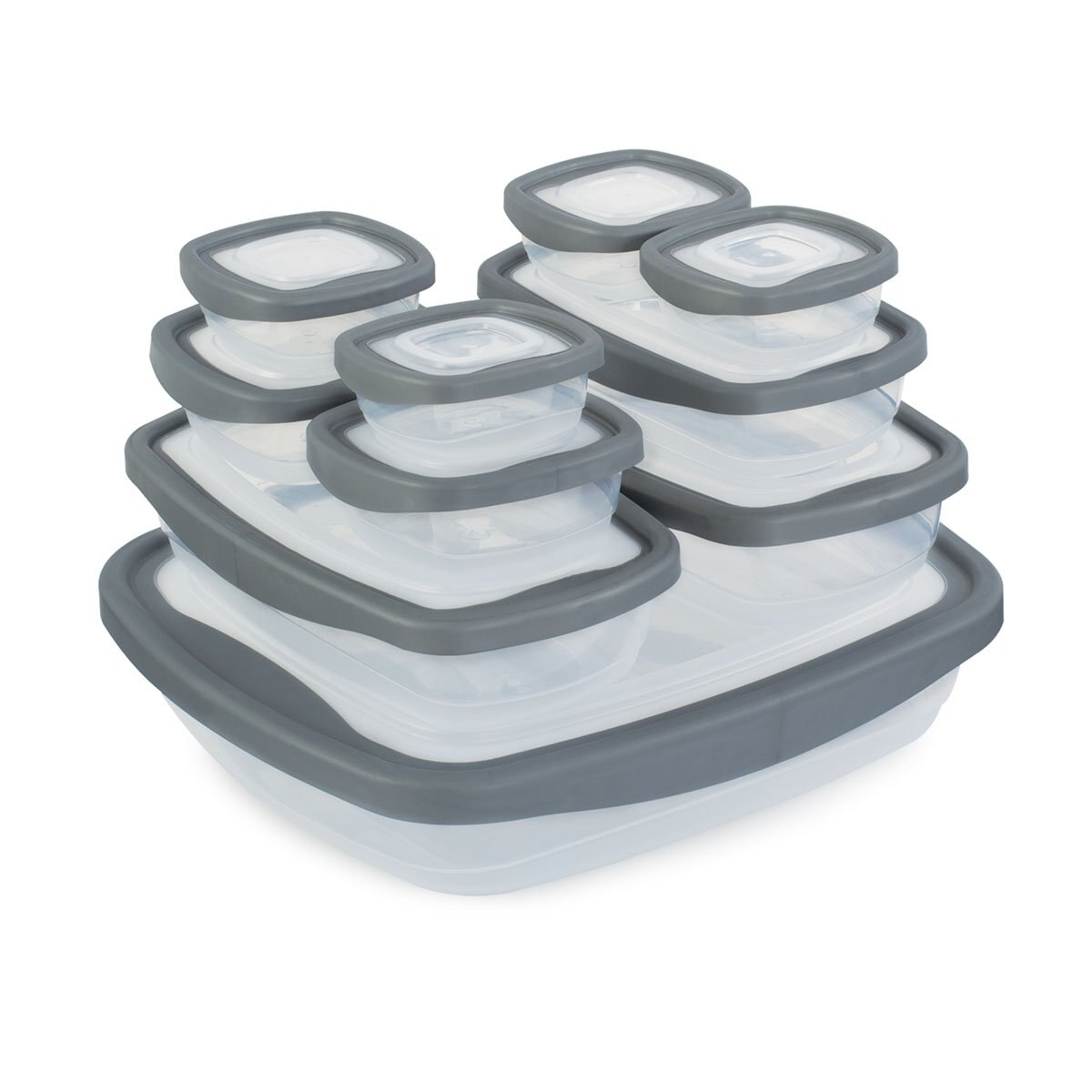 Set de 10 Pzas Kiper T-Fal Gris