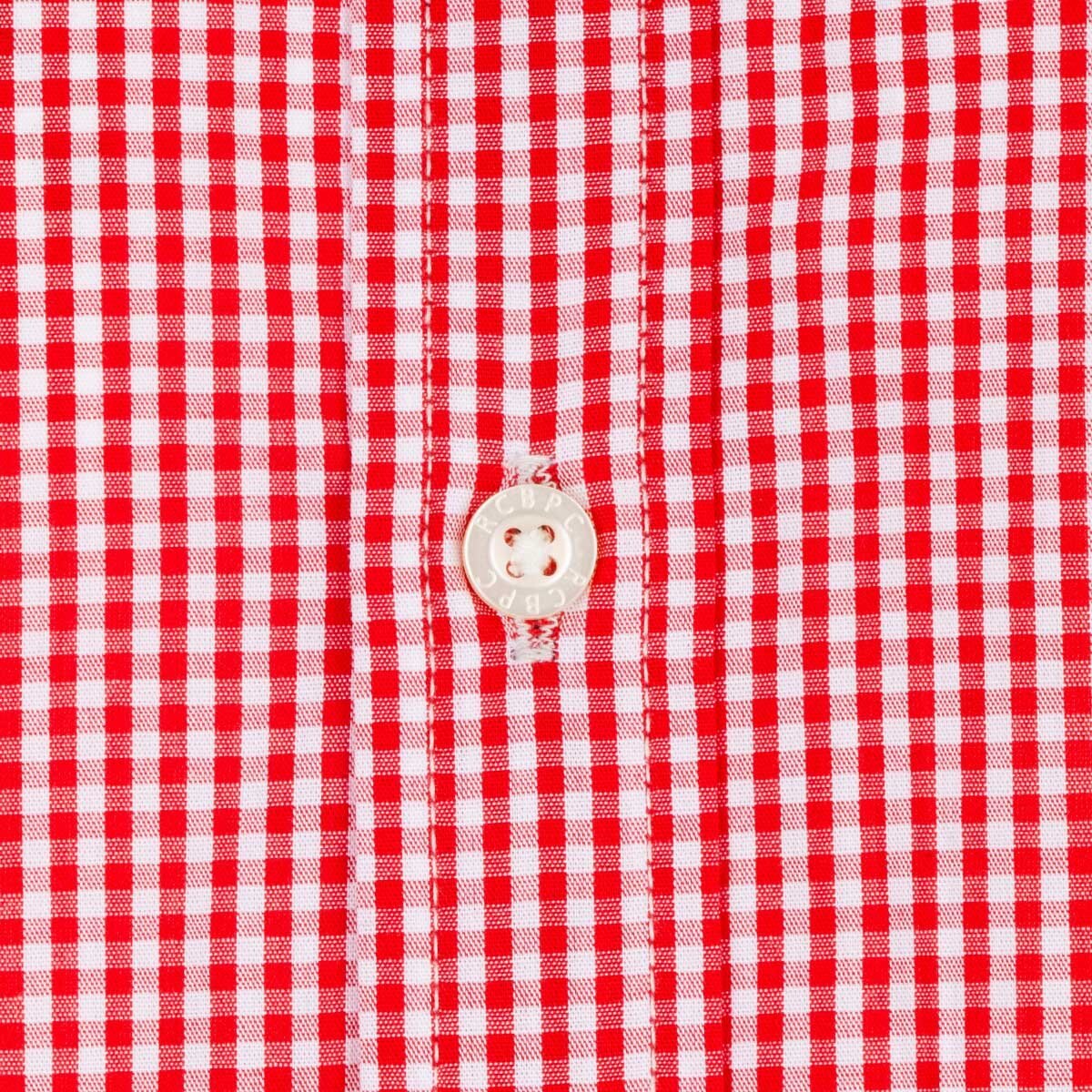 Camisa Manga Larga Cuadro Rojo Polo Club para Caballero
