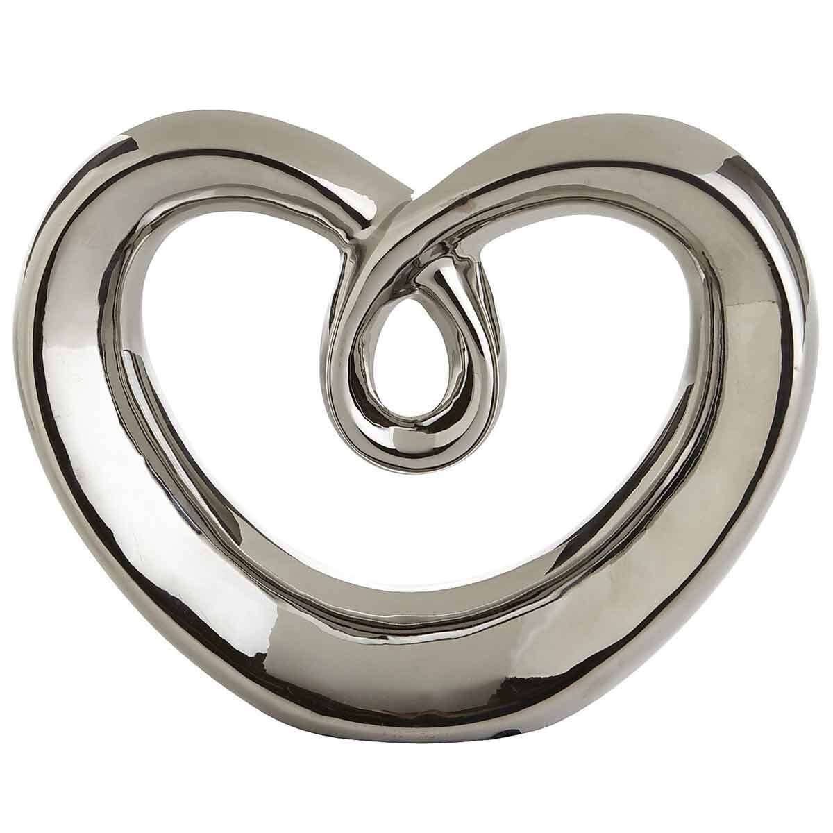 Figura Decorativa Silver Heart Pier 1 Imports