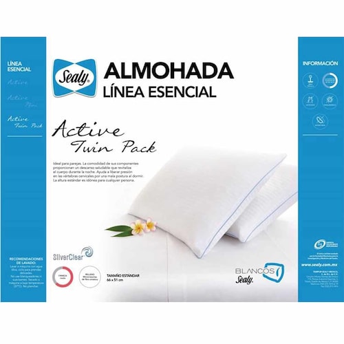 Twin Pack Almohadas Active Seally - Estándar