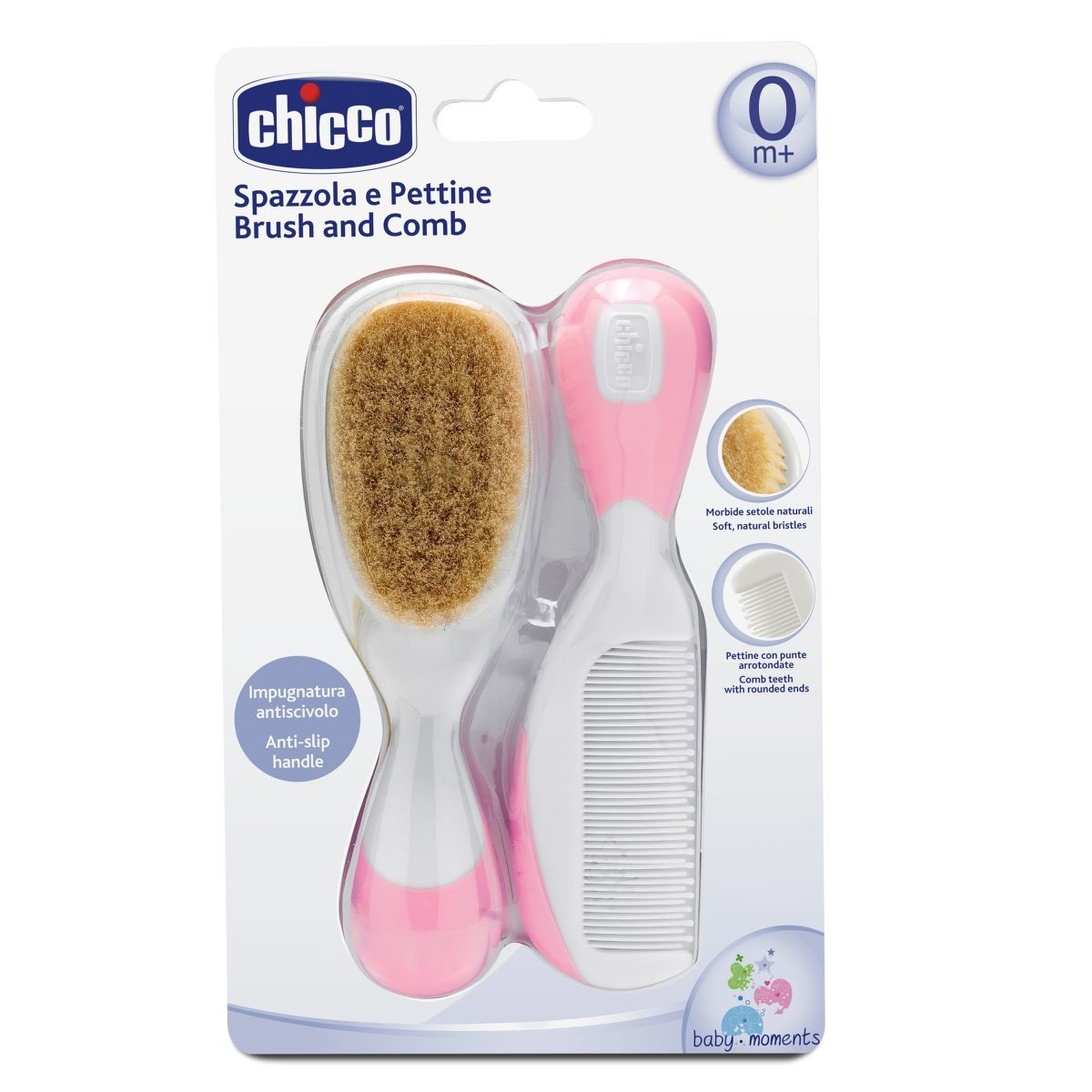 Cepillo y Peine Rosa Chicco