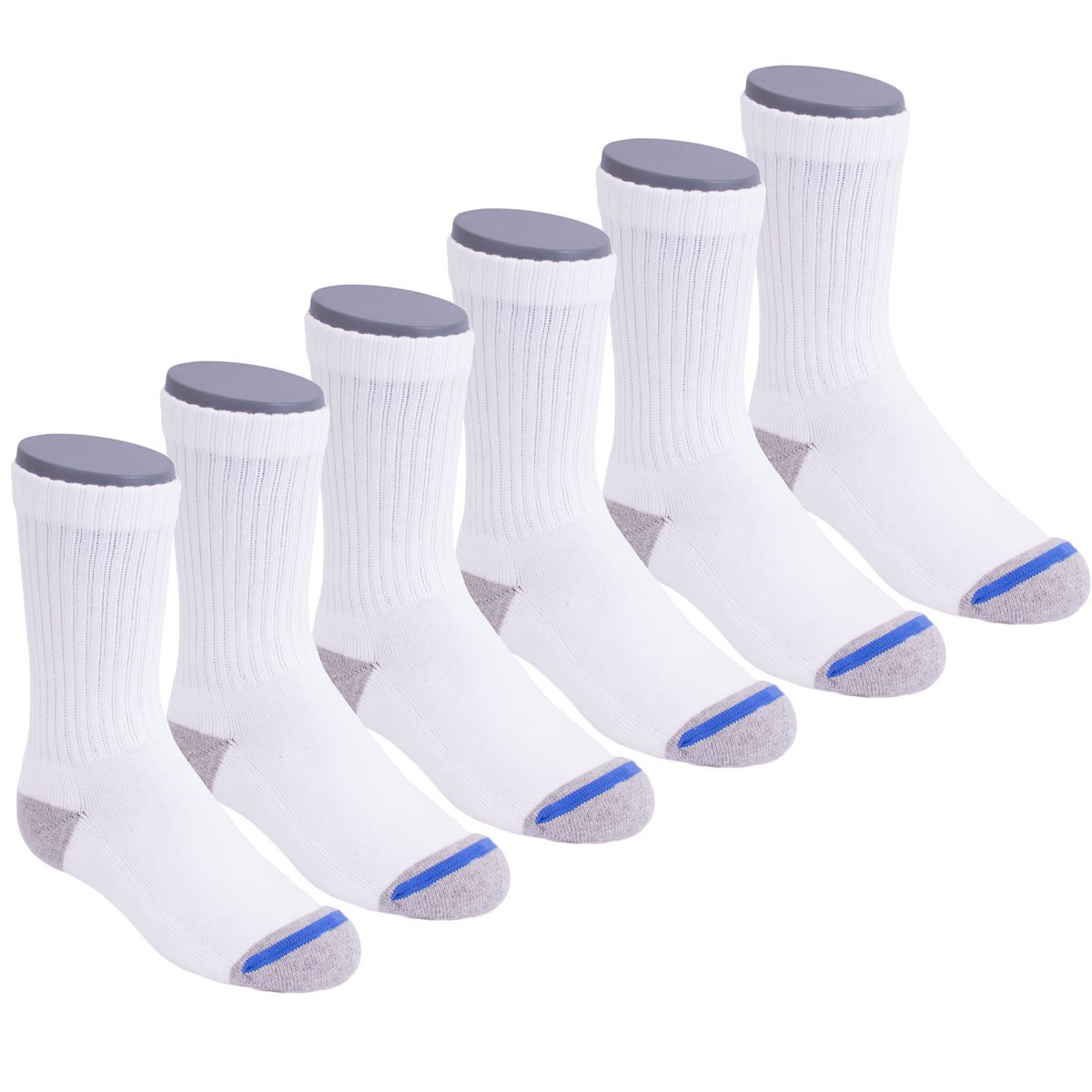 Calceta Deportiva 6Pack Punto Blanco para Niño