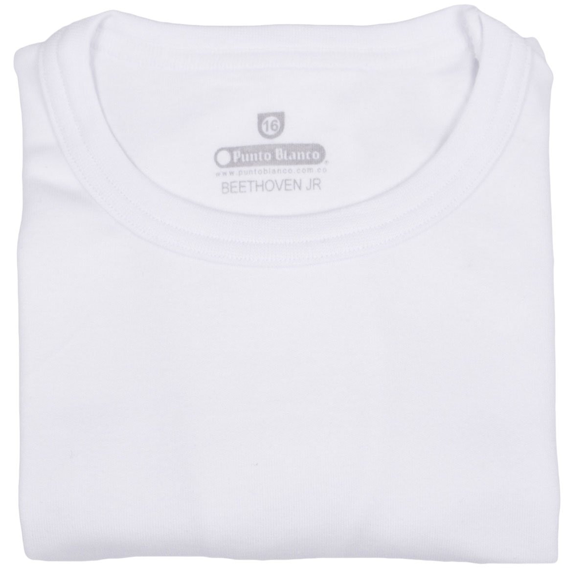 Playera Sin Manga Punto Blanco para Niño