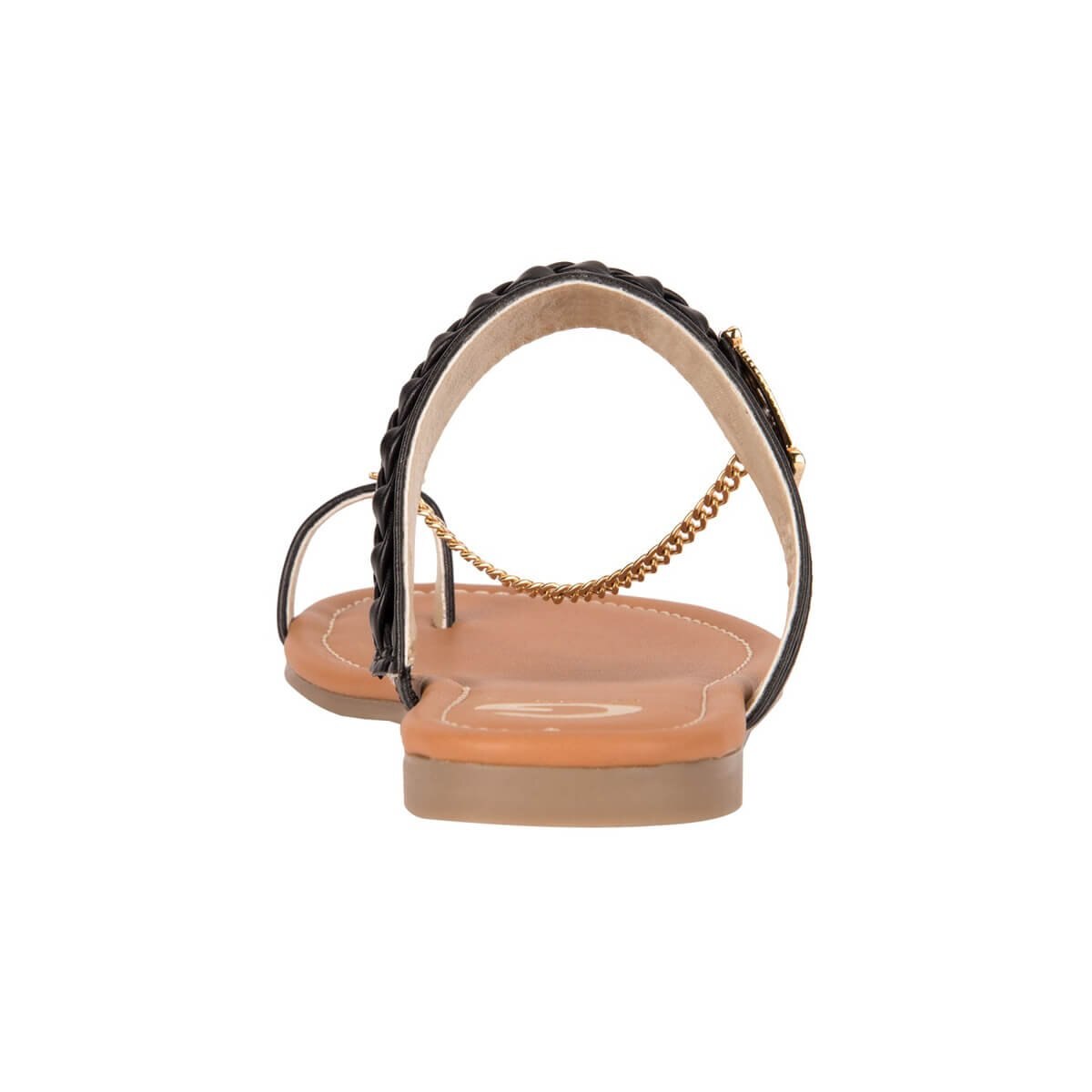 Sandalia Negra con Cadena G By Guess