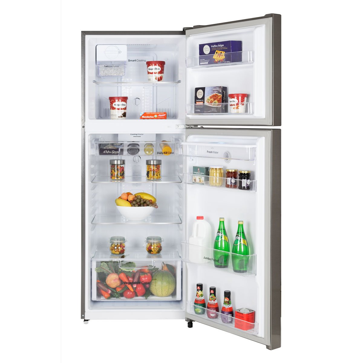 Refrigerador 2 Puertas 14 P3 Silver con Deposito de Agua Dfr-40515Ggex Daewoo
