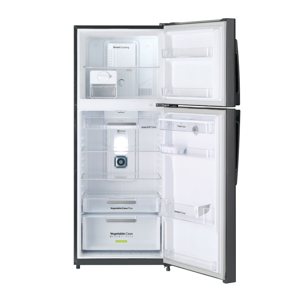Refrigerador 2 Puertas 17 P3 Negro con Deposito de Agua Daewoo