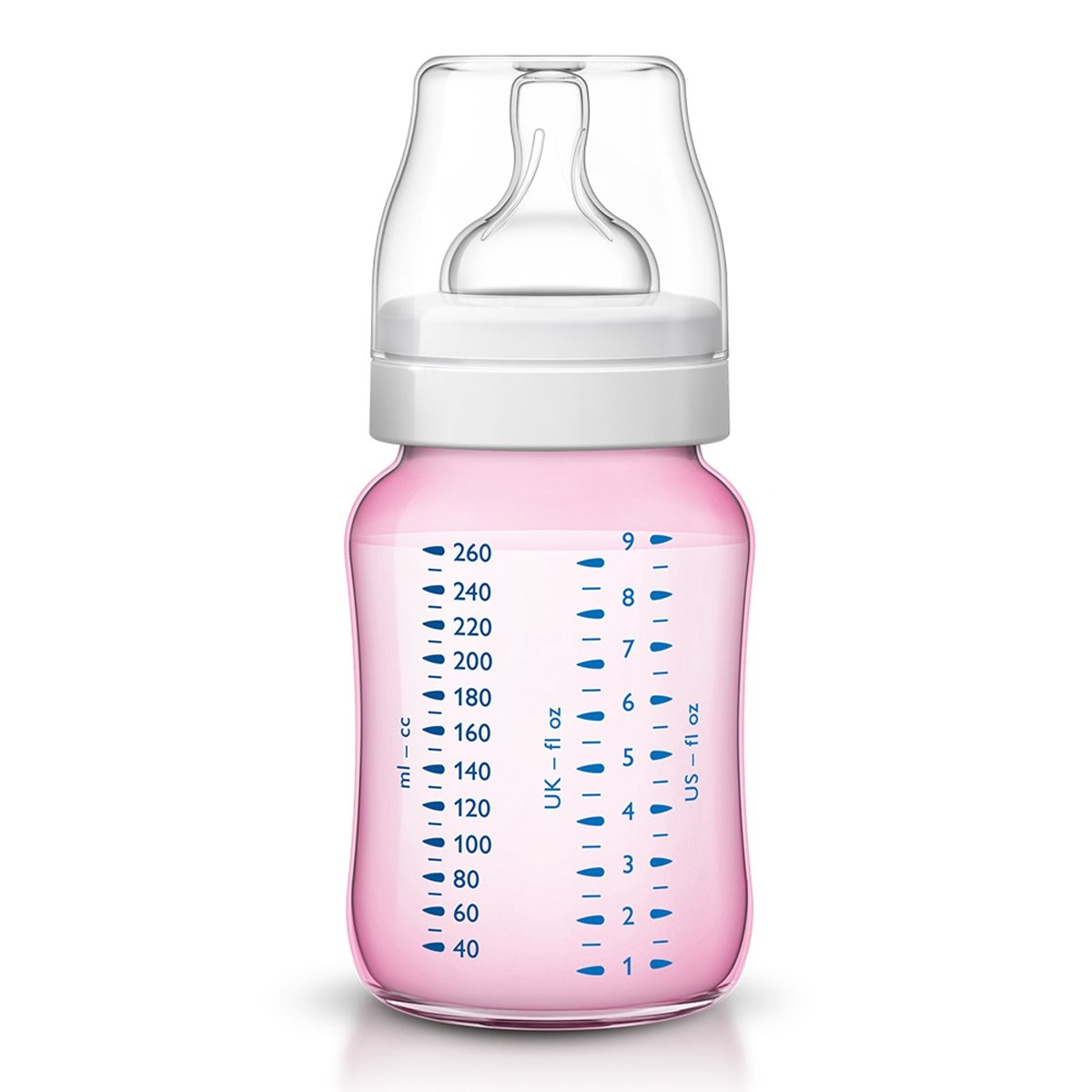 Biberón Classic+ 260Ml Pack con Dos Biberones Rosa Philips Avent